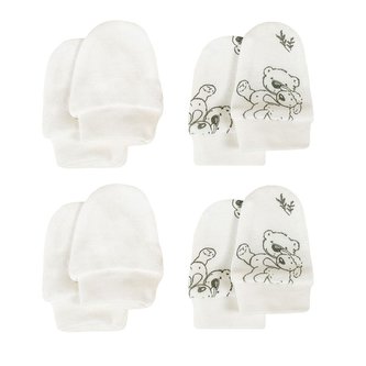 Kojenecké bavlněné rukavičky Nicol Olaf 4 páry - velikost 0-6 m