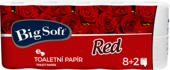 Big Soft Red 3vrstvý toaletní papír, role 200 útržků, 10 rolí