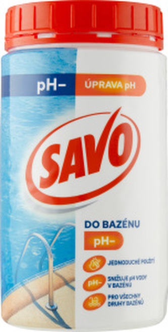Savo bazén pH- snižuje hodnotu pH, 1,2  kg