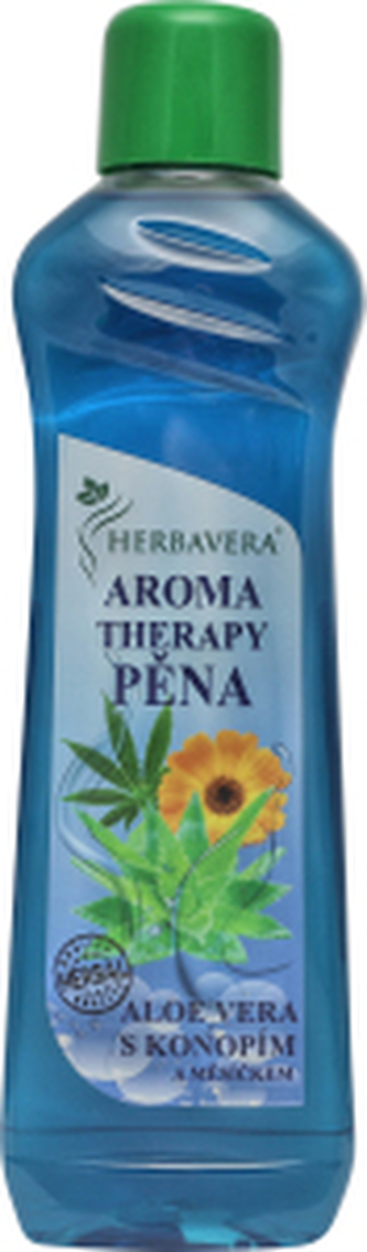 Herbavera Aromatherapy Aloe Vera s konopím pěna do koupele, 1 l