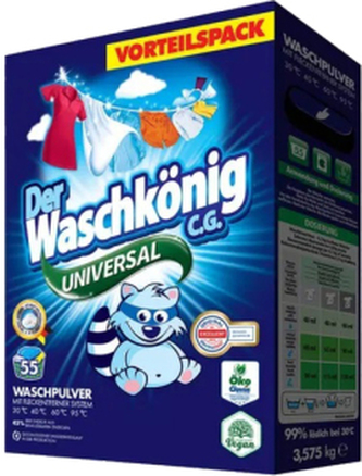 Waschkönig Universal prací prášek, 55 praní, 3,575 kg