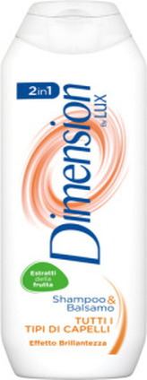 Dimension by LUX 2v1 šampón a balzám pro všechny typy vlasů, 250 ml