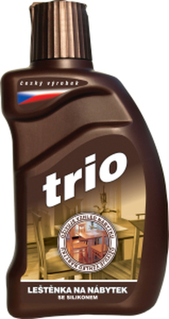 Druchema Trio leštěnka, použití na poliuretanový a lakovaný nábytek, 300 ml