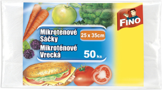 Fino mikrotenové svačinové sáčky, 25 x 35 cm, 7 µm, 50 ks