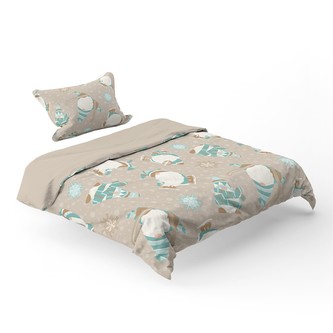 HOME ELEMENTS Povlečení 140*200 + 70*90, Skřítkové