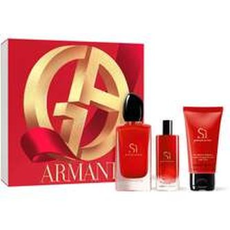 Armani Sí Passione Dárková sada Parfémová voda 100 ml, tělové mléko 50 ml a miniaturka Parfémová voda 15 ml