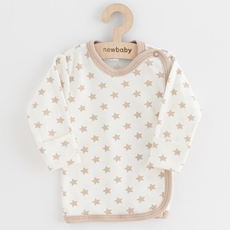 Kojenecká košilka New Baby Classic II hvězdy béžové - velikost 62 (3-6m)
