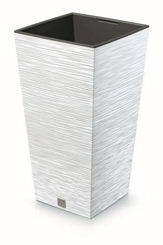 Prosperplast Květináč FURU SQUARE 29,5cm bílý