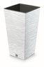 Prosperplast Květináč FURU SQUARE 29,5cm bílý