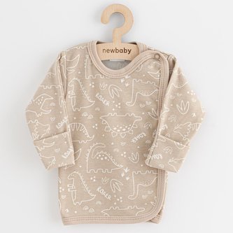 Kojenecká košilka New Baby Classic II dino béžový - velikost 50