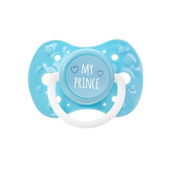 Uklidňující silikonový dudlík 0m+ Akuku My Prince - velikost XS