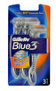 Gillette Blue3 Holiaci strojček 3 ks pre mužov