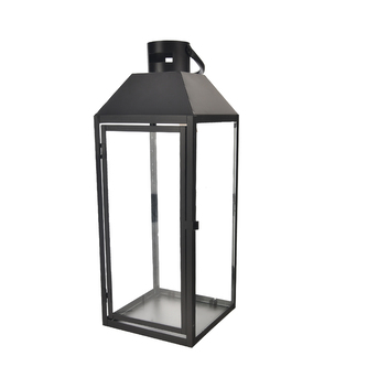 Lucerna kovová 1 ks černá