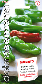 Dobrá semena Paprika zel. - Shishito 20s