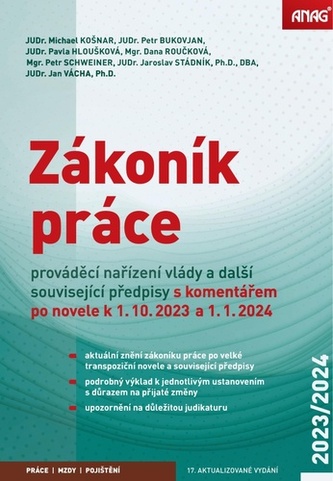 Zákoník práce, prováděcí nařízení vlády a další související předpisy