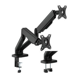 Držák Brateck LDT46-C024E stolní pro 2 monitory, černý