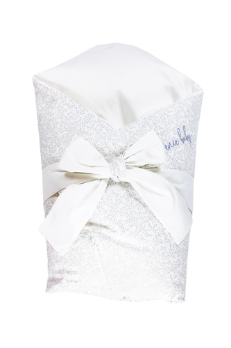 enie baby Péřová zavinovačka SATINE grey leaves 80x80 cm enie baby Péřová zavinovačka SATINE grey leaves 80x80 cm