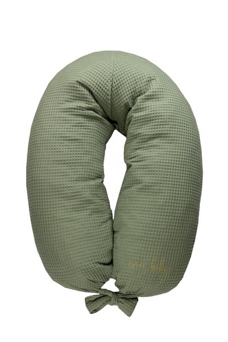 enie baby Kojící polštář VAFLOVÝ khaki z paměťové pěny