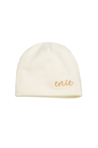 enie baby Dětská čepice 3-6m béžová