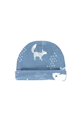 enie baby Dětská čepice s ohybem 12-16m Bear and Fox