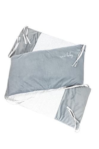 enie baby Mantinel VELVET Grey Leaves