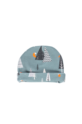 enie baby Dětská čepice s ohybem 6-9m Forest enie baby Dětská čepice s ohybem 6-9m Forest