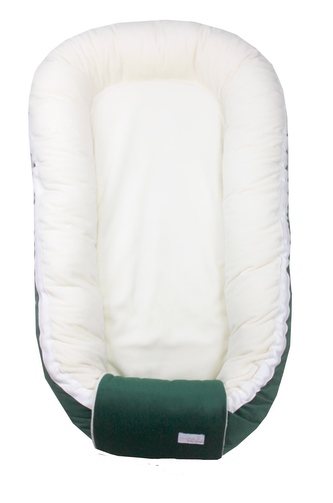 enie baby Hnízdečko SOFT béžovo/zelený enie baby Hnízdečko SOFT béžovo/zelený