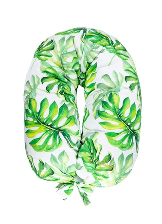 enie baby Kojící polštář SATINE tropical leaves z paměťové pěny