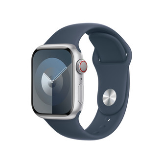 Apple Watch 41/40/38mm bouřkově modrý sportovní řemínek S/M