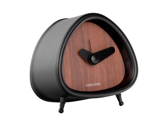 Budík Triangle Marble dřevo Karlsson