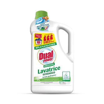Dual Power Greenlife Lavatrice ekologický koncentrovaný prací gel na bílé i barevné prádlo, 100 praní 5 l