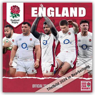 England Rugby Union 2024 - Wandkalender