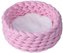 Quapas! Pletený pelíšek růžový 45x45cm