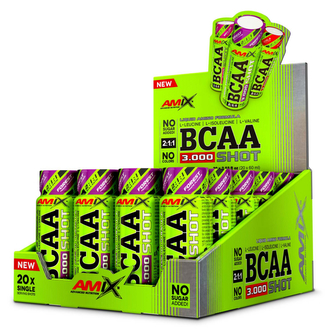 BCAA 3000 SHOT Lesní plody, 20x60ml (lesní ovoce)