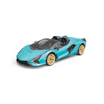 Siva RC auto Lamborghini Sian 1:12 modrá metalíza, proporcionální RTR LED 2,4Ghz
