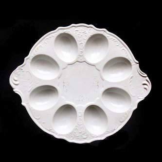 podnos d25cm na vejce BERNADOTTE, čes.porcelán
