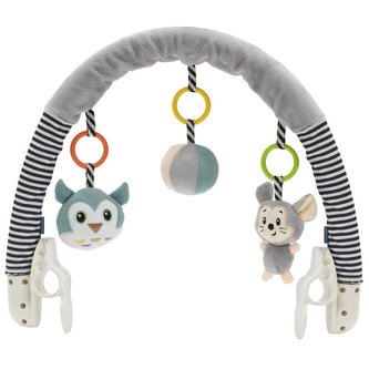 Hračka na kočárek Baby Mix myška, sova teplé barvy Hračka na kočárek Baby Mix myška, sova teplé barvy