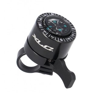 zvonek XLC DD-M36 mini s kompasem černý