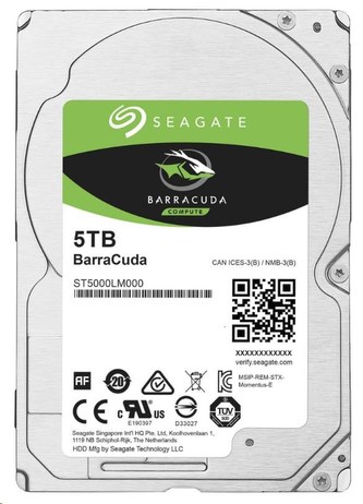 SEAGATE HDD BARRACUDA 5TB 2.5" SATAIII/600 5400RPM, 128MB cache, 15mm