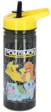 Plastová láhev na pití s pítkem Pokémon: Retro postavy (objem 600 ml)