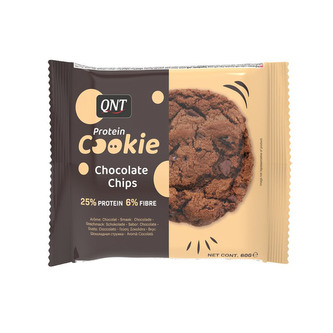 QNT Protein Cookie 60 g chocolate chips (čokoládové kousky)