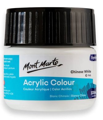 Mont Marte akrylová barva,100ml,  čínská bílá (Chinese White)