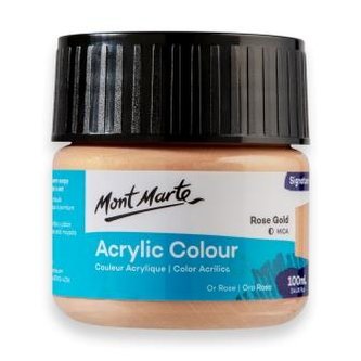 Mont Marte akrylová barva,100ml,  zlatorůžová (Rose Gold)