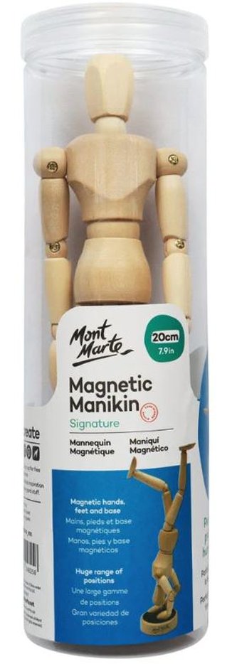 Mont Marte dřevěná magnetická figurína, 20 cm č.0053, 1 ks, PP obal