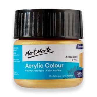 Mont Marte akrylová barva,100ml, aztéclá zlatá (Aztec Gold)