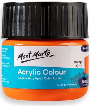 Mont Marte akrylová barva,100ml, oranžová (Orange)