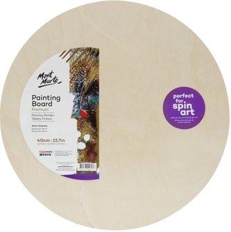 Mont Marte kulatá dřevěná malířská deska na rámu, 40cm č.0040, 1ks