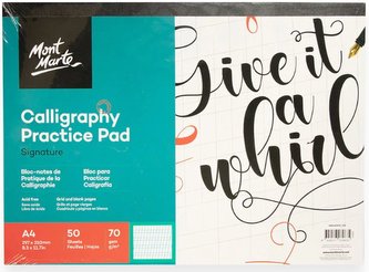 Mont Marte cvičebnice kaligrafie A4, č.0005, 50 listů
