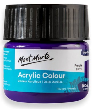 Mont Marte akrylová barva,100ml, tm. fialová (Purple)