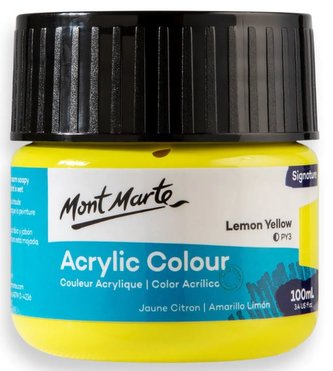 Mont Marte akrylová barva,100ml, citronově žlutá (Lemon Yellow)